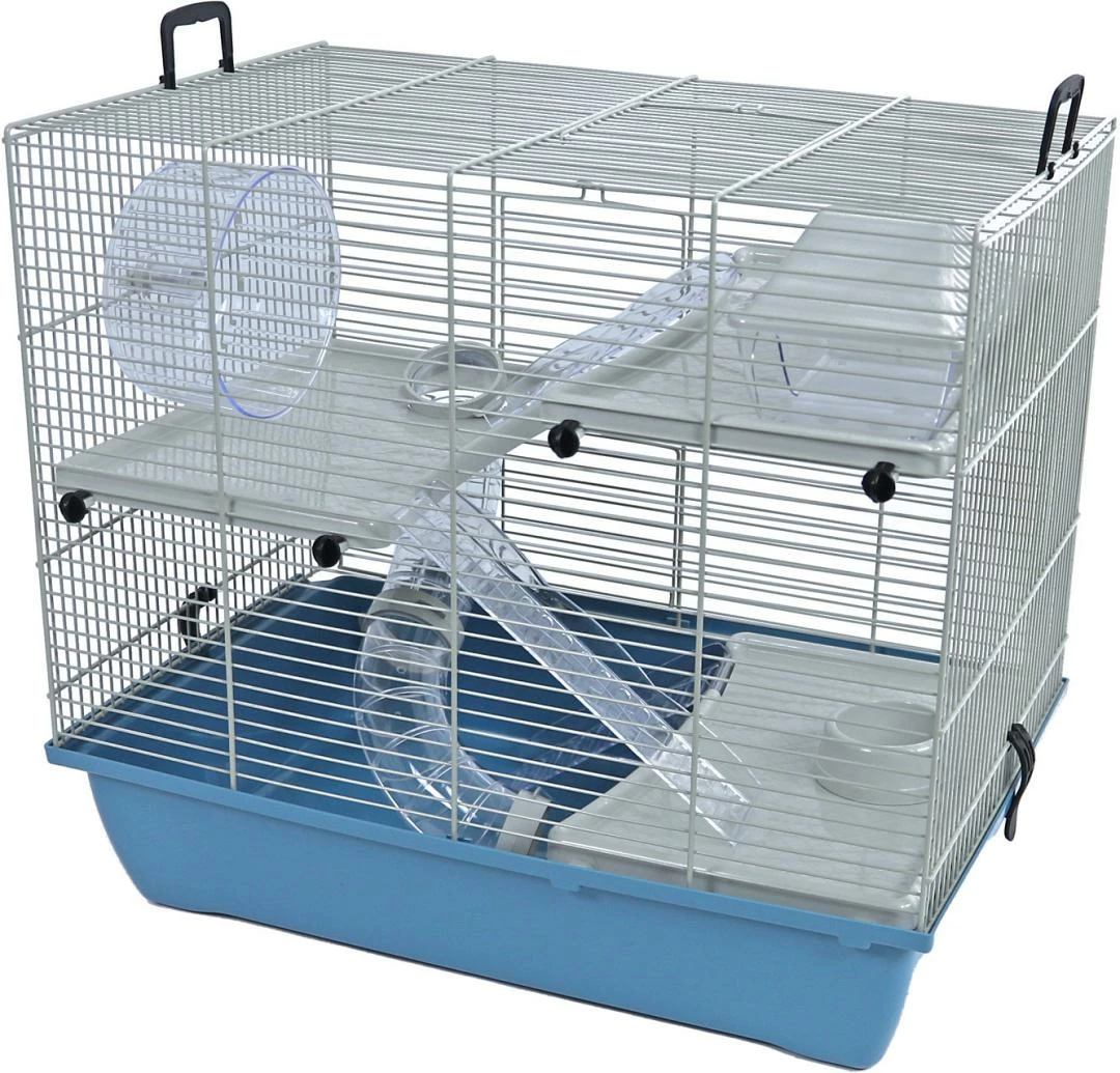 Inter-Zoo Hamsterkooi Pinky 3 Pastel Blauw 3 Inter-Zoo Hamsterkooi Pinky 3 Pastel Blauw