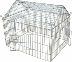 Boon Draadren Puntdak 90 X 75 X 75 Cm -Beeztees Verkoop 2024 0204578 deur open