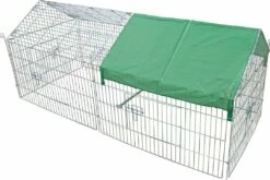 Boon Draadren Puntdak Met Zonnedoek 180 X 75 X 75 Cm