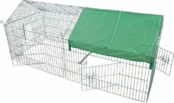 Boon Draadren Puntdak Met Zonnedoek 180 X 75 X 75 Cm 7 Boon Draadren Puntdak Met Zonnedoek 180 X 75 X 75 Cm -Beeztees Verkoop 2024 0204579 deur open