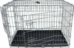 Boon Hondenbench 2 Deurs Economic Taupe -Beeztees Verkoop 2024 0217012 open a