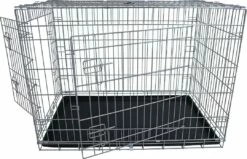 Boon Hondenbench 2 Deurs Economic Taupe -Beeztees Verkoop 2024 0217013 open a