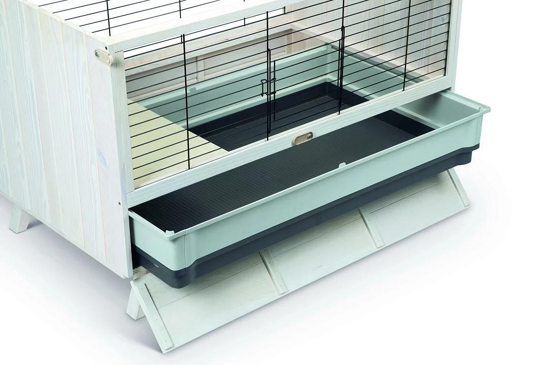 Beeztees Konijnenhok Alby Wit 100 6 Beeztees Konijnenhok Alby Wit 100 - Afbeelding 4