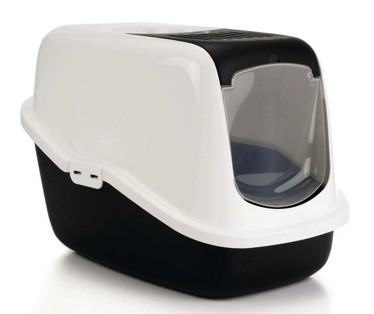 Savic Kattenbak Nestor Zwart/wit 3 Savic Kattenbak Nestor Zwart/wit