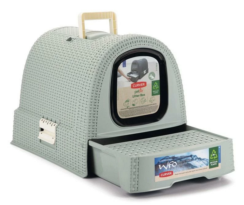 Curver Kattenbak Misty Blue 3 Curver Kattenbak Misty Blue