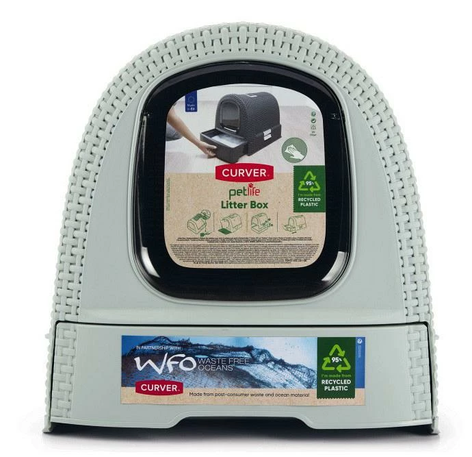 Curver Kattenbak Misty Blue 5 Curver Kattenbak Misty Blue - Afbeelding 3