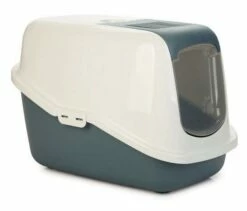 Savic Kattenbak Nestor Blauw/wit