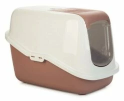 Savic Kattenbak Nestor Roze/wit