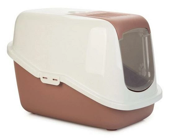 Savic Kattenbak Nestor Roze/wit 3 Savic Kattenbak Nestor Roze/wit