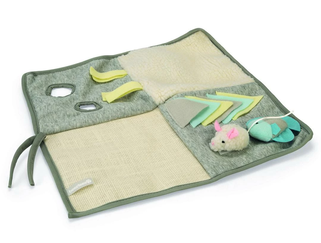 Beeztees Kitten Speelmat Weezy Grijs 3 Beeztees Kitten Speelmat Weezy Grijs