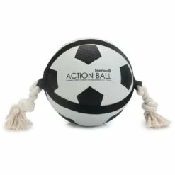 Beeztees Action Voetbal Met Touw 22 Cm