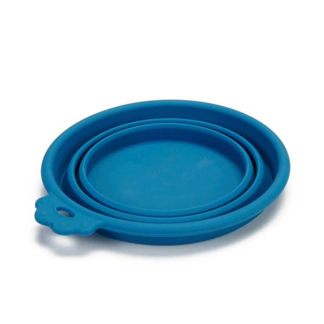 Beeztees Inklapbare Voer- En Drinkbak Blauw Ø 17 Cm 4 Beeztees Inklapbare Voer- En Drinkbak Blauw Ø 17 Cm - Afbeelding 2