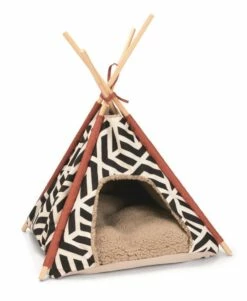 Beeztees Tipi Tent Vigo Wit/Zwart