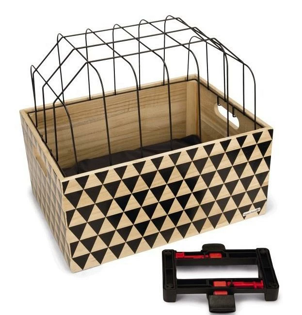 Beeztees Houten Fietsmand Touring Met Kap 3 Beeztees Houten Fietsmand Touring Met Kap