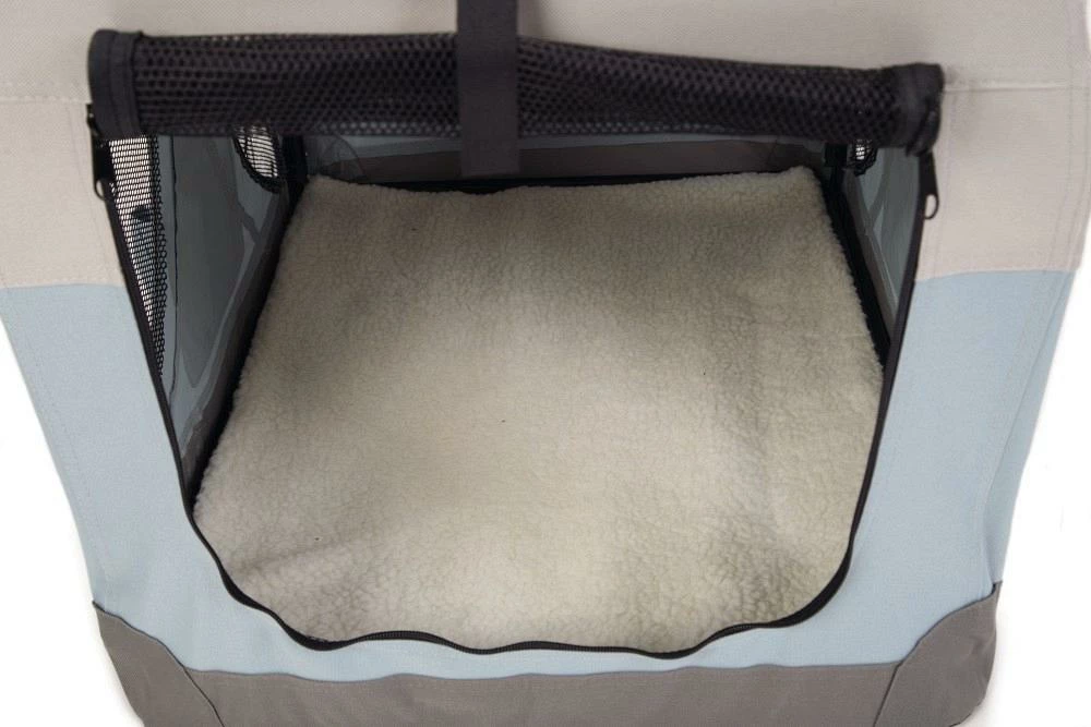 Beeztees Nylon Bench Travel Time Lichtblauw 4 Beeztees Nylon Bench Travel Time Lichtblauw - Afbeelding 2