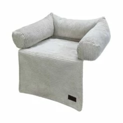 Designed By Lotte Bankkussen Ribbed Lichtgrijs