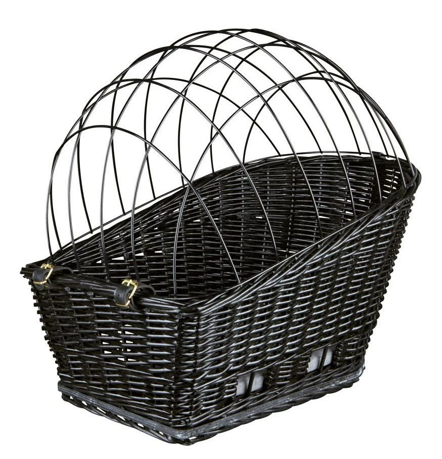 TRIXIE Fietsmand Met Rooster Voor Bagagedrager Zwart 3 TRIXIE Fietsmand Met Rooster Voor Bagagedrager Zwart