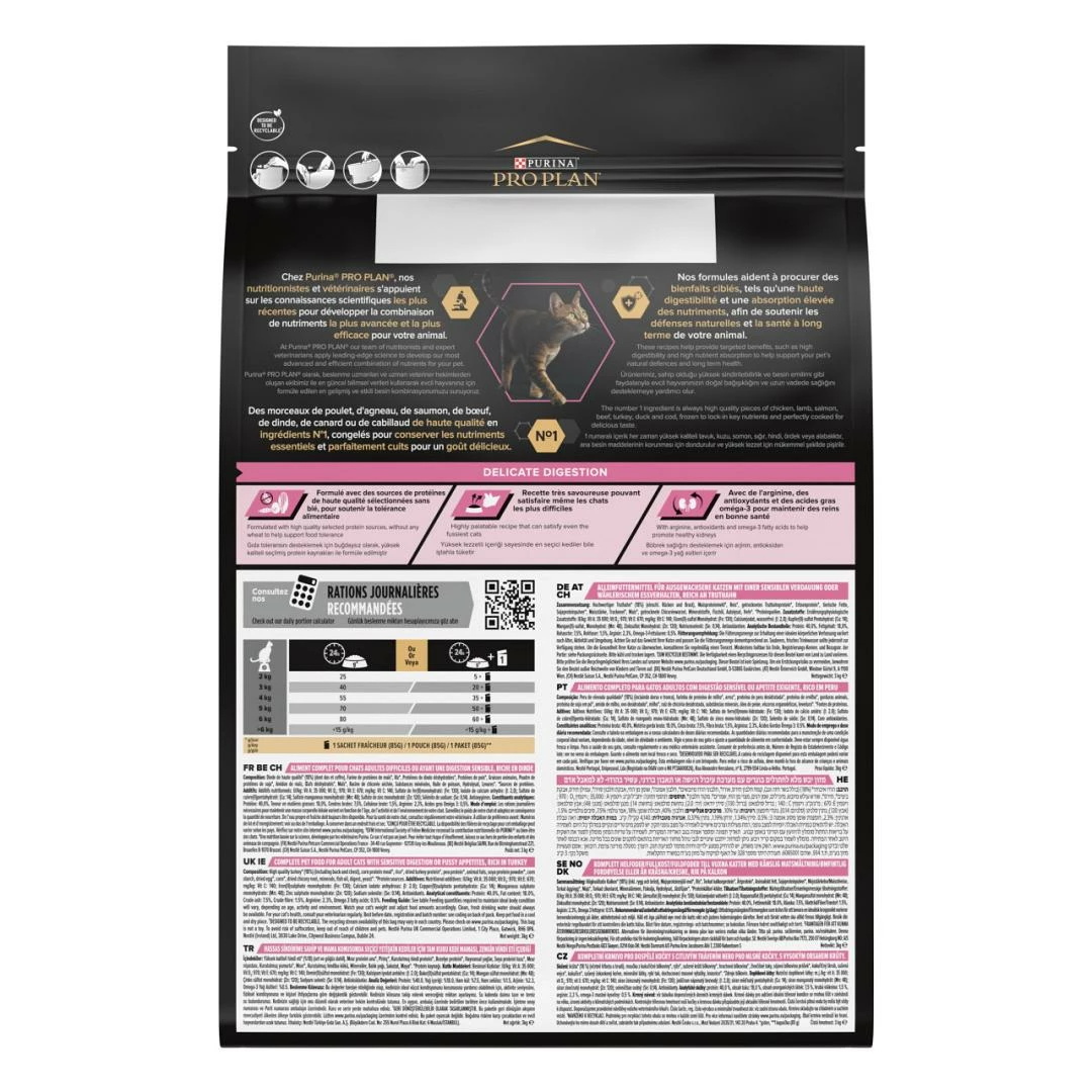 Pro Plan Kattenvoer Delicate Kalkoen 3 Kg 5 Pro Plan Kattenvoer Delicate Kalkoen 3 Kg - Afbeelding 3