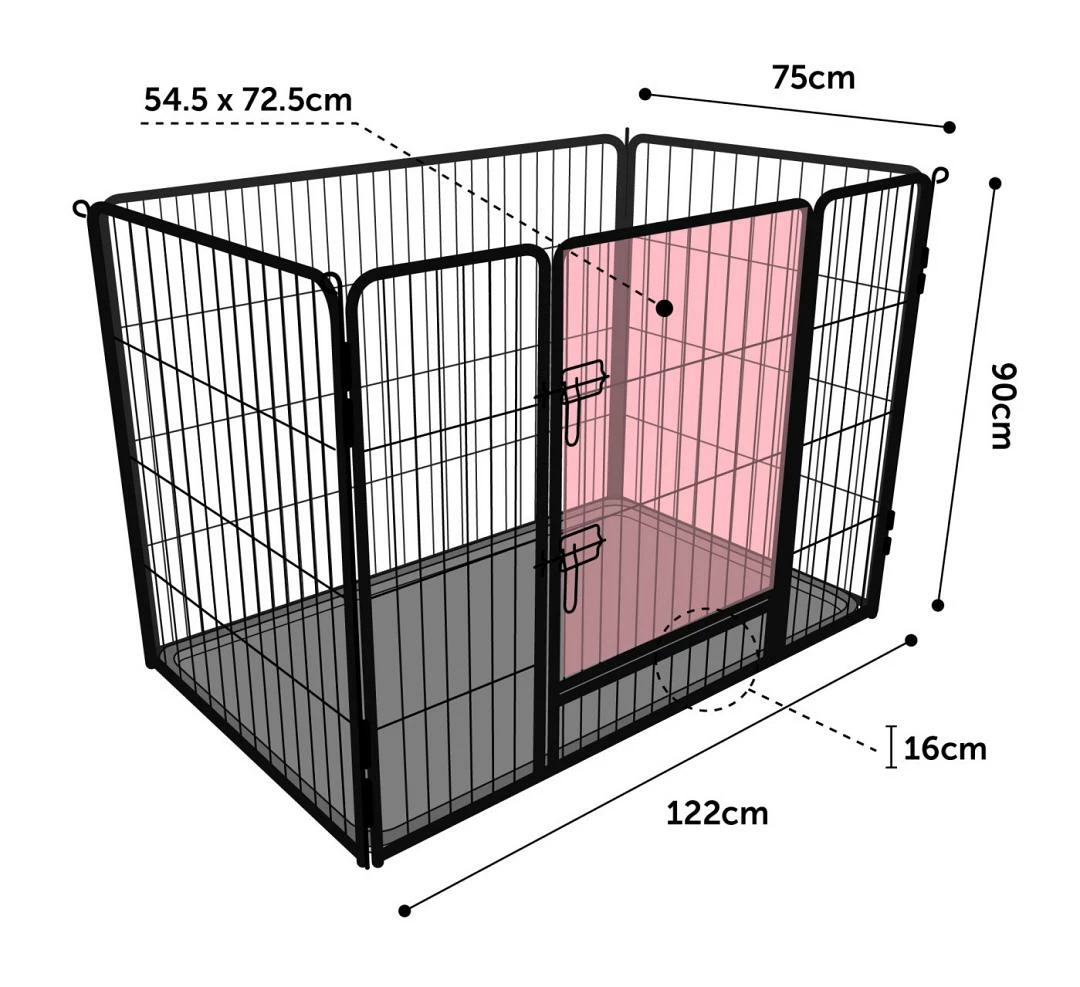 Flamingo Kennel Kazan Black 8 Flamingo Kennel Kazan Black - Afbeelding 6