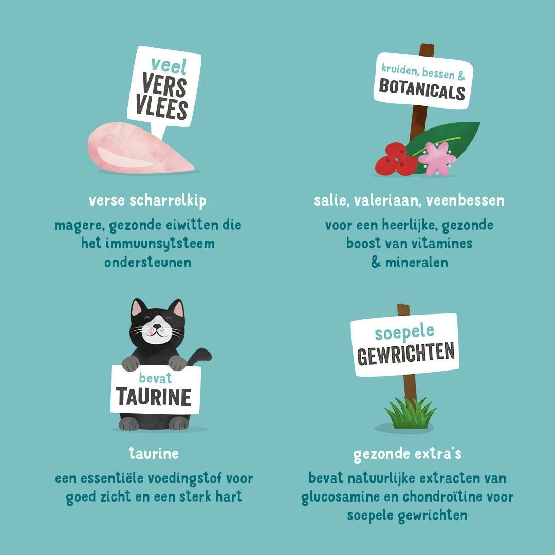 Edgard & Cooper Kattenvoer Adult Kip 1,75 Kg 4 Edgard & Cooper Kattenvoer Adult Kip 1,75 Kg - Afbeelding 2