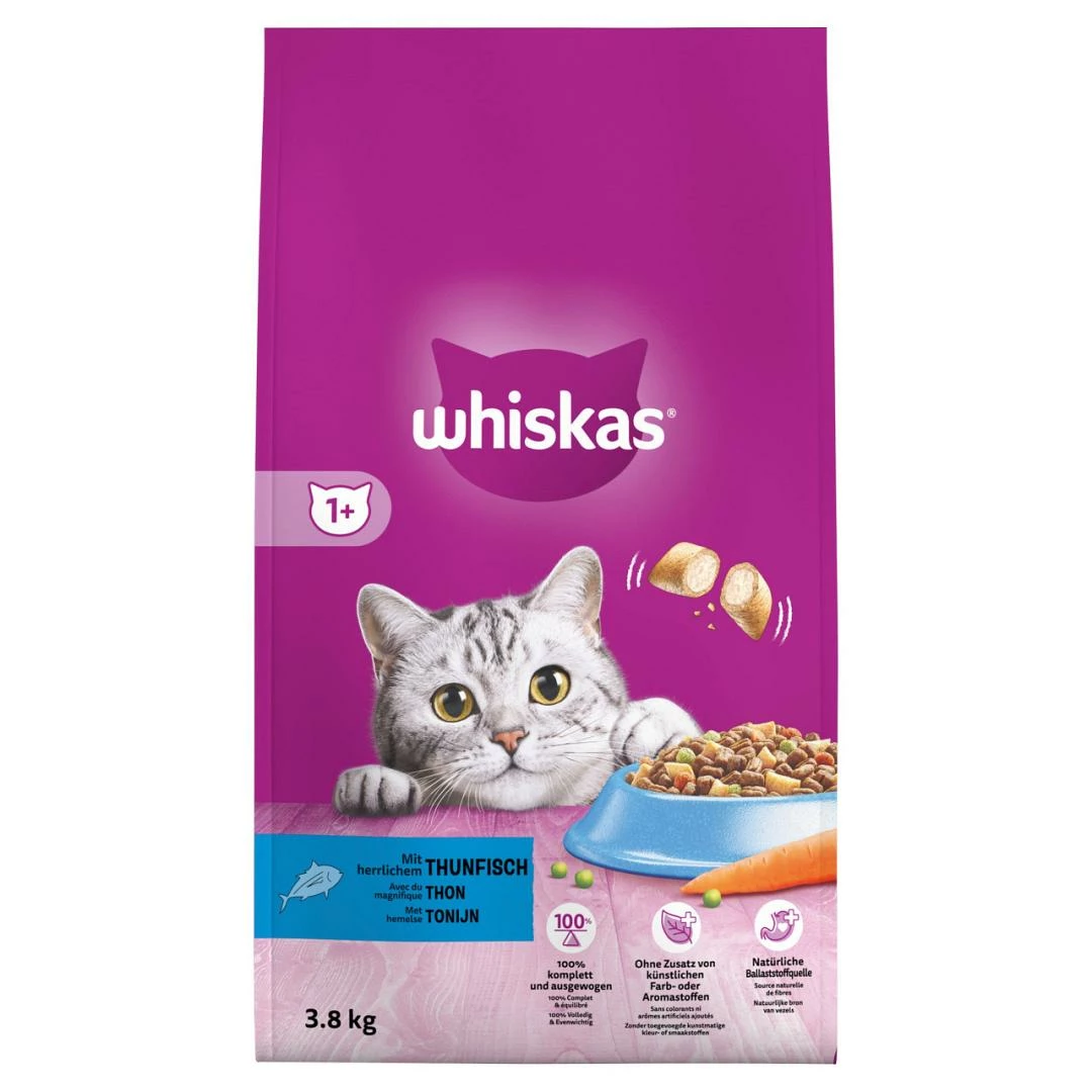 Whiskas Kattenvoer Adult Tonijn 3,8 Kg 3 Whiskas Kattenvoer Adult Tonijn 3,8 Kg