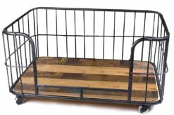 Lex & Max Hondenbank Metal Wire Basket Zwart -Beeztees Verkoop 2024 7003 090 03