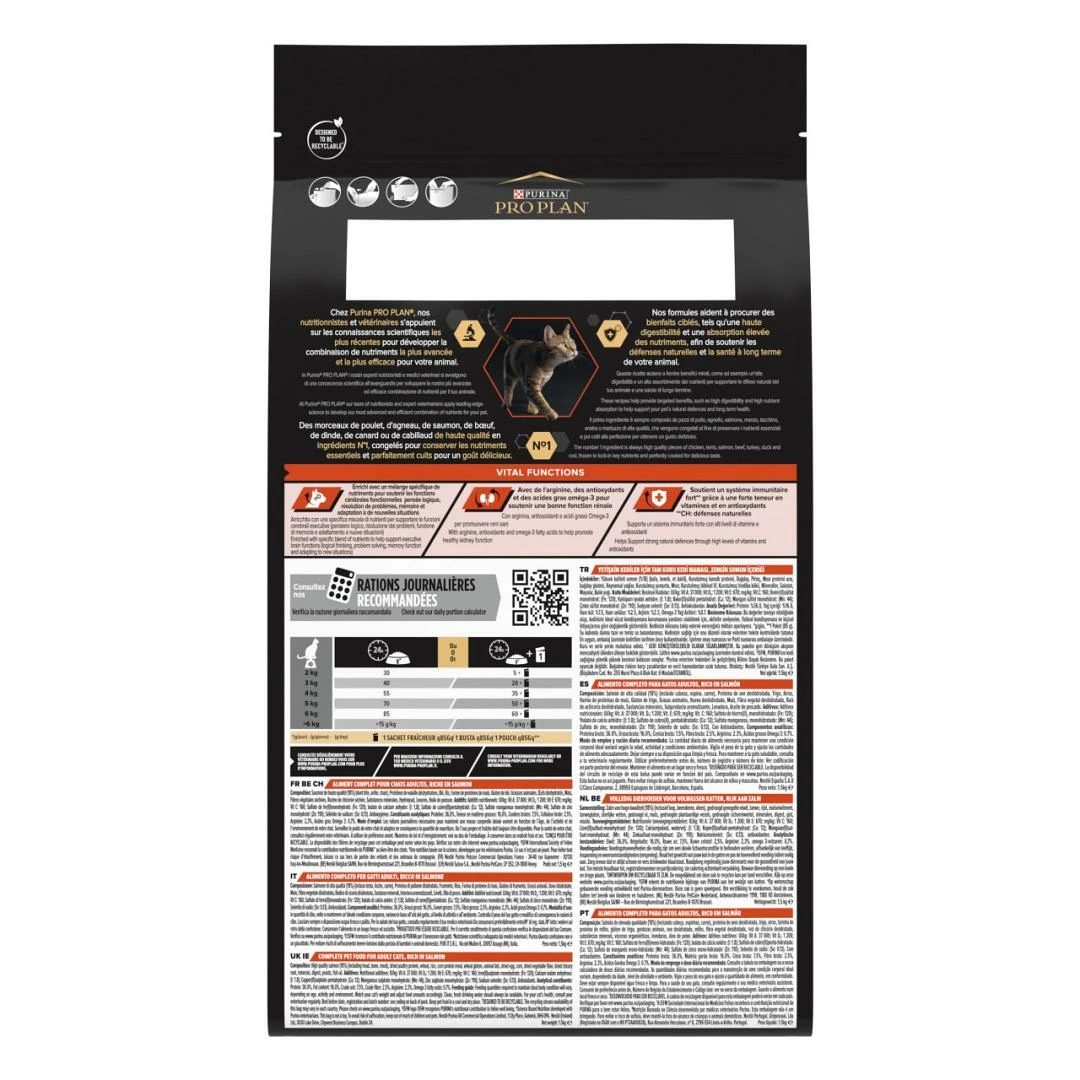 Pro Plan Kattenvoer Original Adult 1+ Zalm 1,5 Kg 5 Pro Plan Kattenvoer Original Adult 1+ Zalm 1,5 Kg - Afbeelding 3