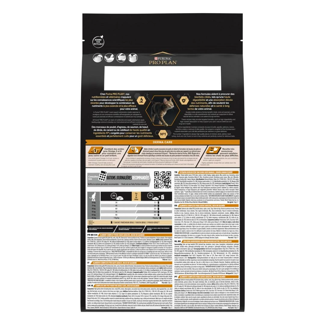 Pro Plan Kattenvoer Elegant Adult 1+ Zalm 1,5 Kg 5 Pro Plan Kattenvoer Elegant Adult 1+ Zalm 1,5 Kg - Afbeelding 3