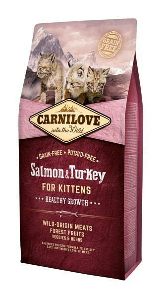Carnilove Kattenvoer Salmon & Turkey Kittens 6 Kg 3 Carnilove Kattenvoer Salmon & Turkey Kittens 6 Kg