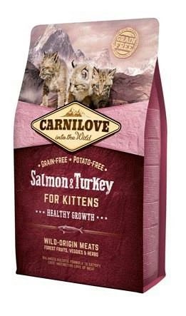 Carnilove Kattenvoer Salmon & Turkey Kittens 2 Kg 3 Carnilove Kattenvoer Salmon & Turkey Kittens 2 Kg