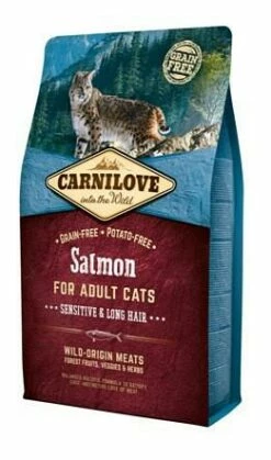 Carnilove Kattenvoer Salmon Sensitive & Long Hair 2 Kg