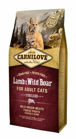 Carnilove Kattenvoer Lamb & Wild Boar Sterilised 6 Kg
