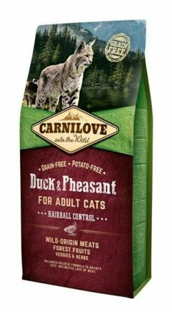 Carnilove Kattenvoer Duck & Pheasant Hairball 2 Kg