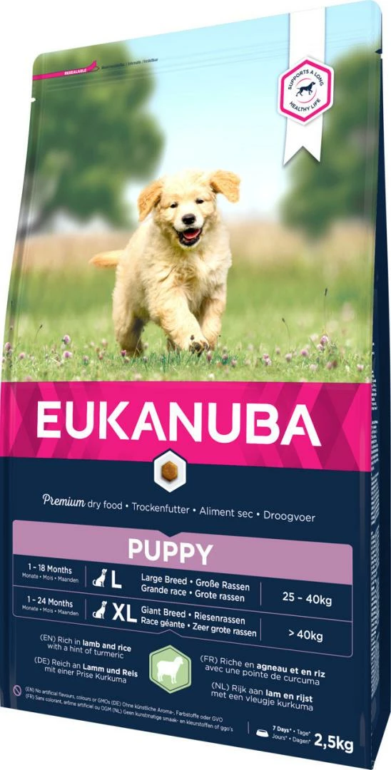 Eukanuba Hondenvoer Puppy/Junior Lamb & Rice 2,5 Kg 4 Eukanuba Hondenvoer Puppy/Junior Lamb & Rice 2,5 Kg - Afbeelding 2