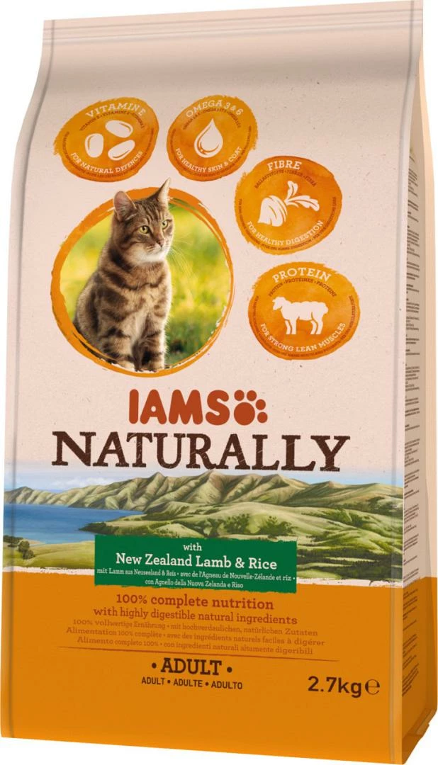 IAMS Naturally Kattenvoer Adult Lamb & Rice 2,7 Kg 3 IAMS Naturally Kattenvoer Adult Lamb & Rice 2,7 Kg