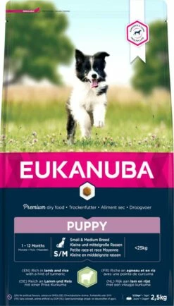 Eukanuba Hondenvoer Puppy Small/Medium Lamb & Rice 2,5 Kg