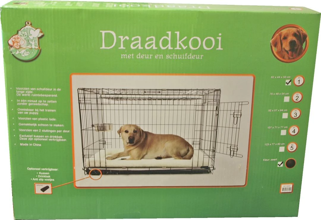 Boon Premium Hondenbench Met Deur En Schuifdeur Zwart 5 Boon Premium Hondenbench Met Deur En Schuifdeur Zwart - Afbeelding 3