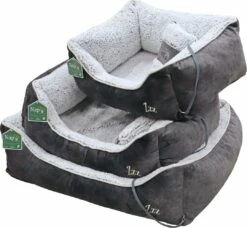 NapZZZ Hondenmand Divan Met Kussen Grijs/Wit -Beeztees Verkoop 2024 8712901084707 set