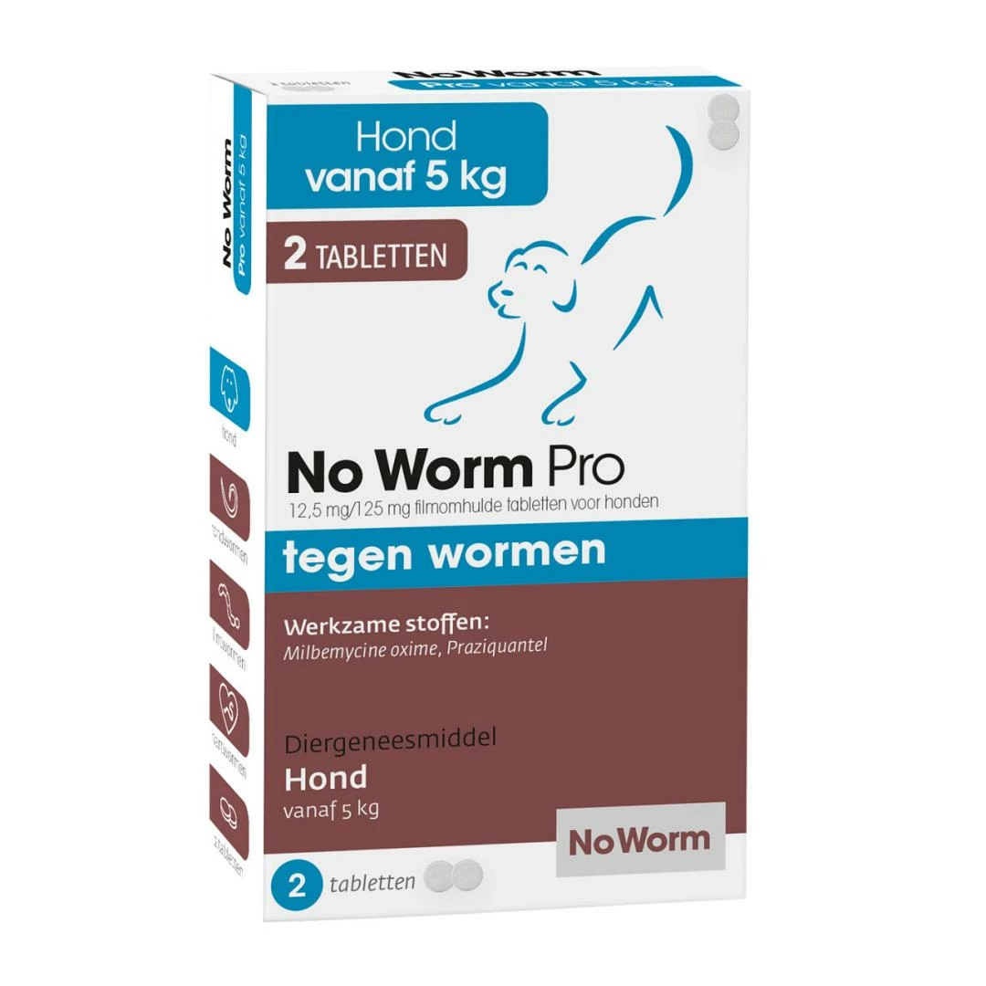 No Worm Pro Hond 2 Tabletten 3 No Worm Pro Hond 2 Tabletten
