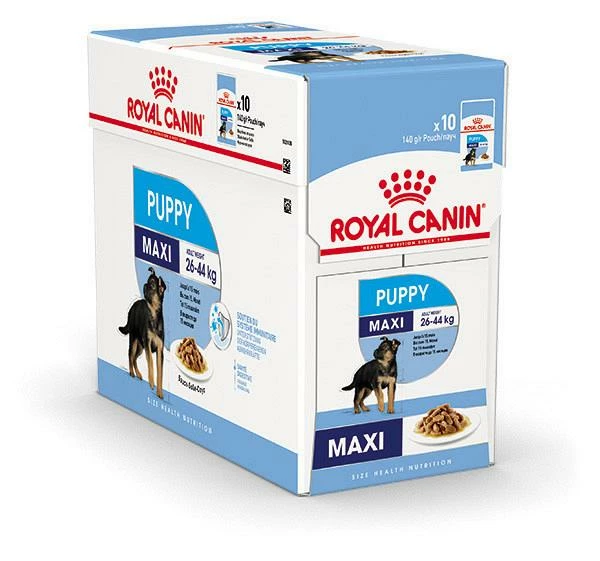 Royal Canin Hondenvoer Maxi Puppy 10 X 140 Gr 3 Royal Canin Hondenvoer Maxi Puppy 10 X 140 Gr