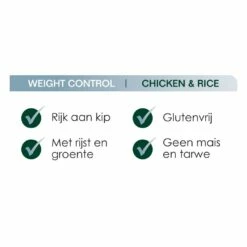 Premium Care Original Weight Control Chicken & Rice 3 Kg -Beeztees Verkoop 2024 Adult Weight Control USPs 1