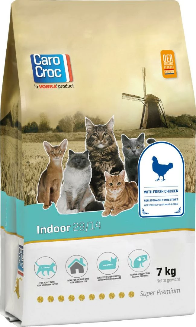 CaroCroc Kattenvoer Indoor 7 Kg 3 CaroCroc Kattenvoer Indoor 7 Kg