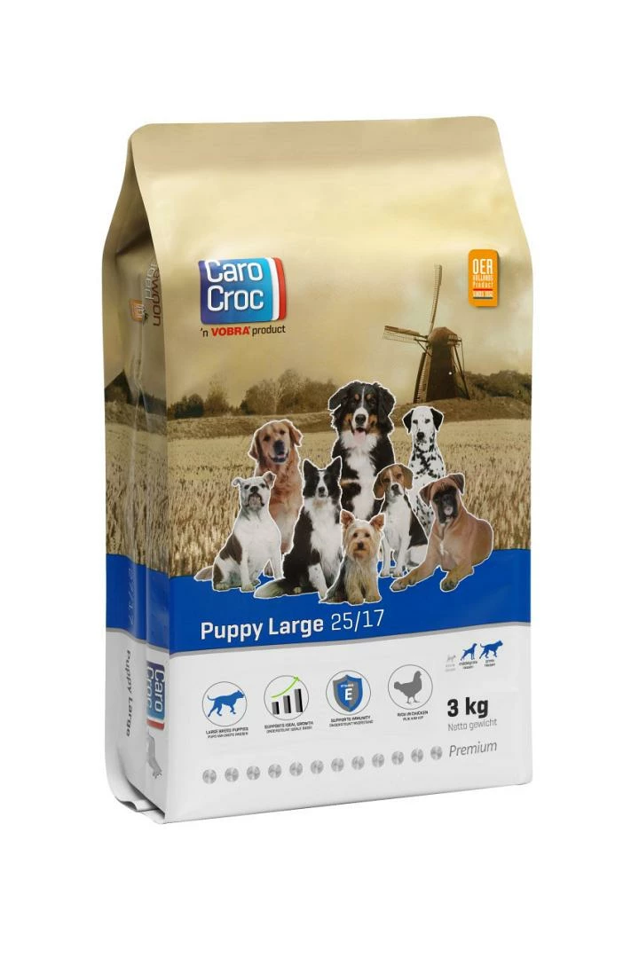 CaroCroc Hondenvoer Puppy Large 3 Kg 3 CaroCroc Hondenvoer Puppy Large 3 Kg