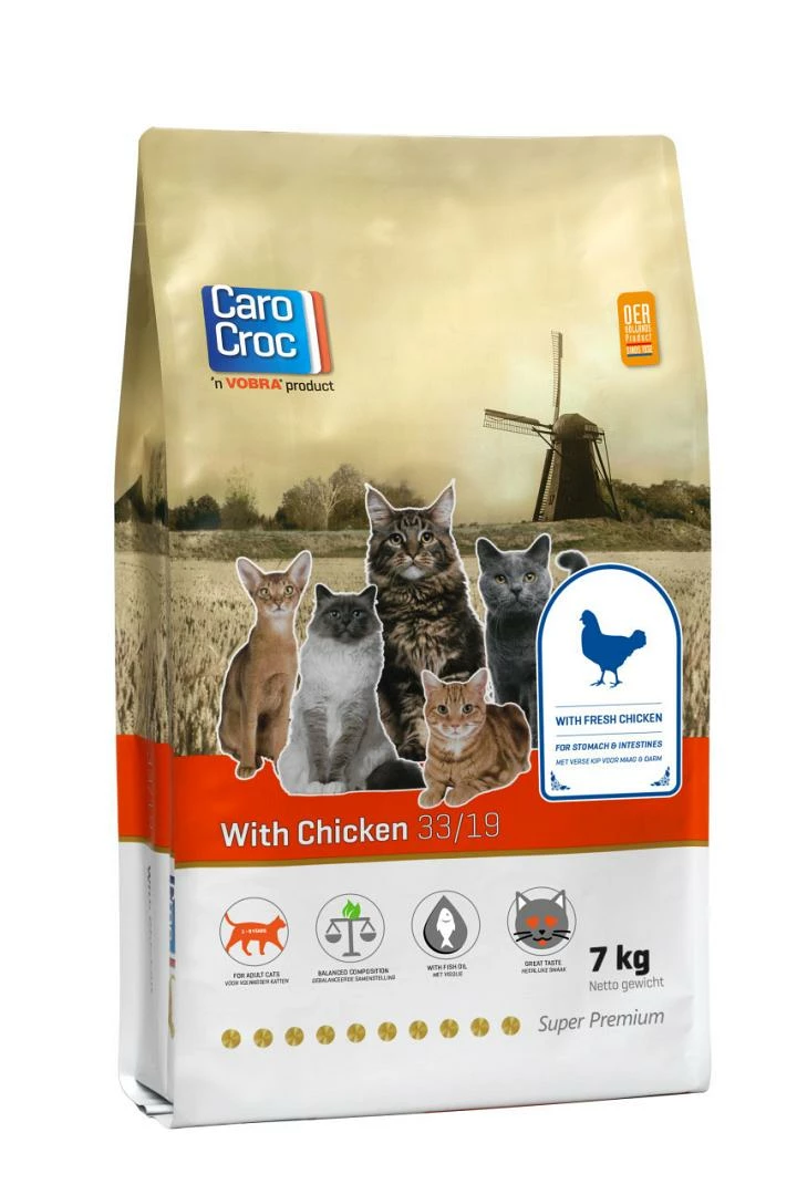 CaroCroc Kattenvoer With Chicken 7 Kg 3 CaroCroc Kattenvoer With Chicken 7 Kg