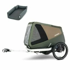 Croozer Hondenfietskar Dog Enna Groen + Gratis Kussen