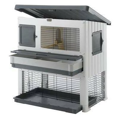 Ferplast Knaagdierverblijf Grand Lodge 120 Plus Grey 4 Ferplast Knaagdierverblijf Grand Lodge 120 Plus Grey - Afbeelding 2