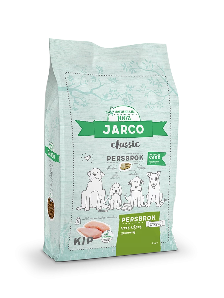 Jarco Hondenvoer Classic Persbrok Vers Vlees 4 Kg 3 Jarco Hondenvoer Classic Persbrok Vers Vlees 4 Kg