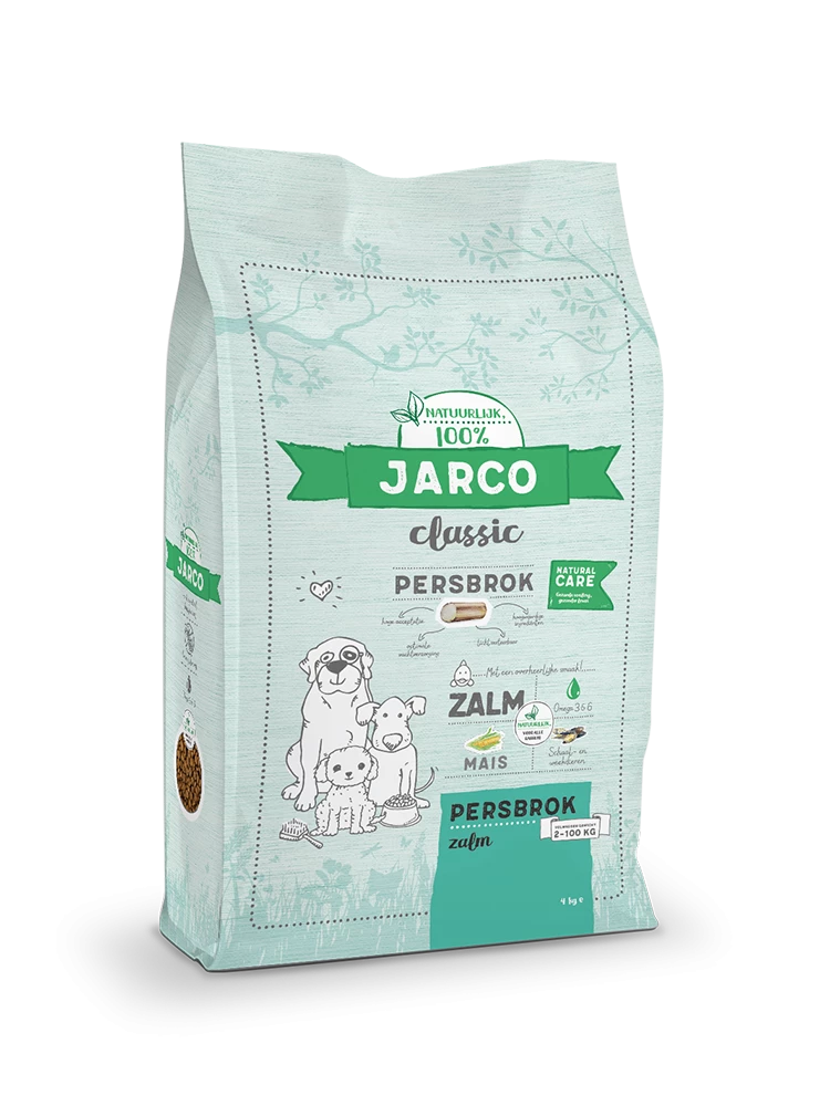 Jarco Hondenvoer Classic Persbrok Zalm 4 Kg 3 Jarco Hondenvoer Classic Persbrok Zalm 4 Kg