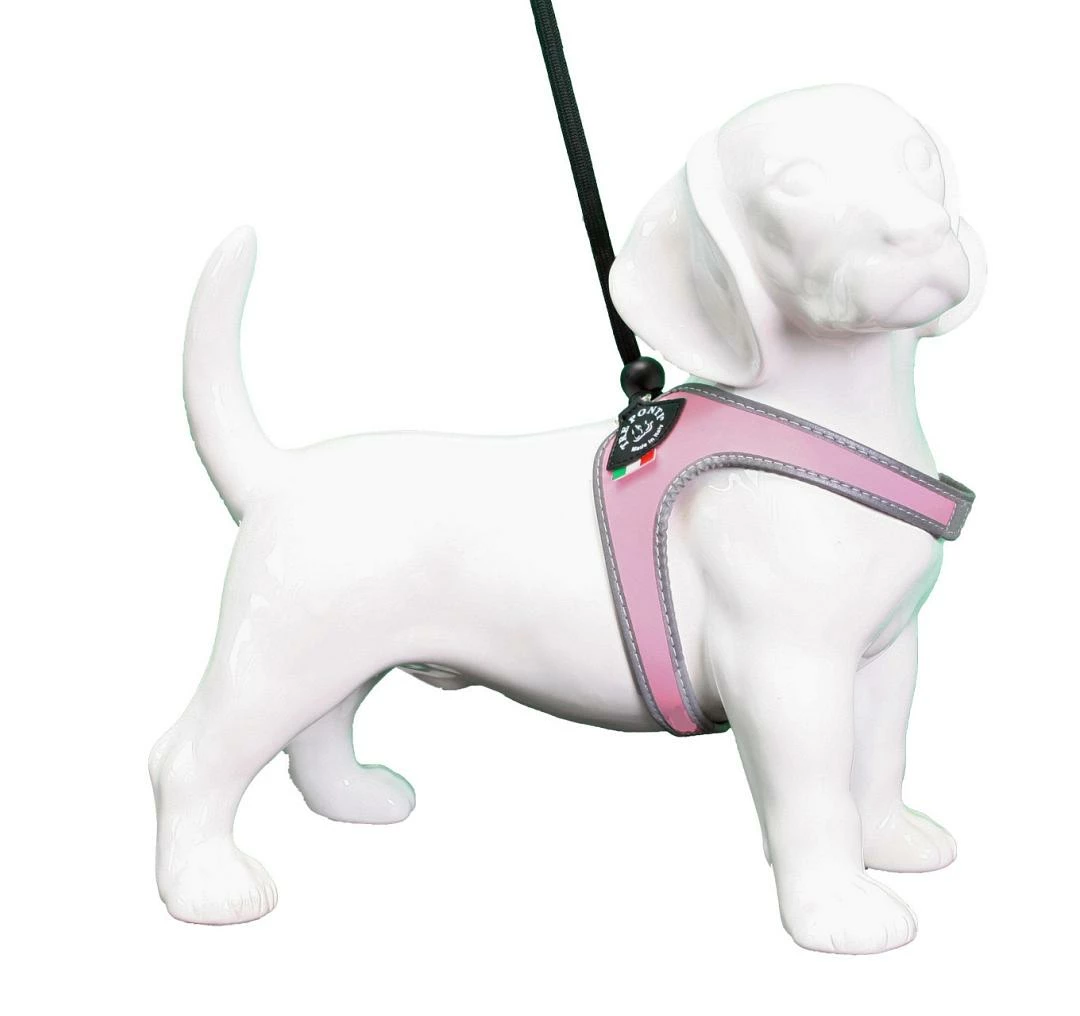 Tre Ponti Hondentuig Liberta Reflective Roze 3 Tre Ponti Hondentuig Liberta Reflective Roze