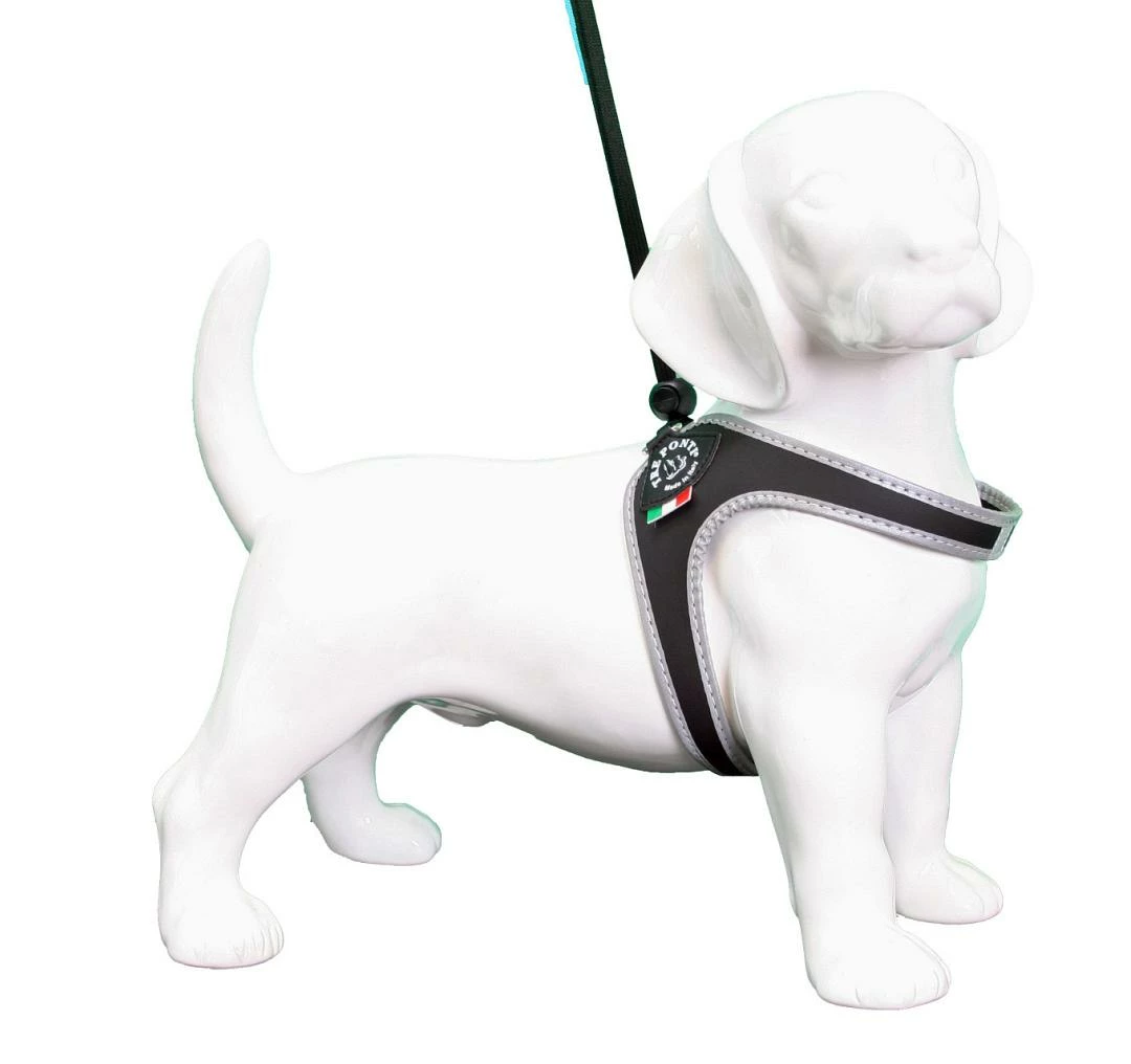 Tre Ponti Hondentuig Liberta Reflective Zwart 3 Tre Ponti Hondentuig Liberta Reflective Zwart